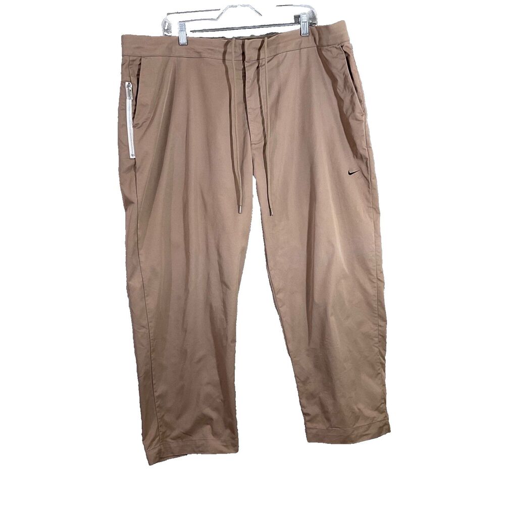 Nike Cropped Sneaker Pants Mens size 42Woven Drawstring Zip Pocket DD7032-208
